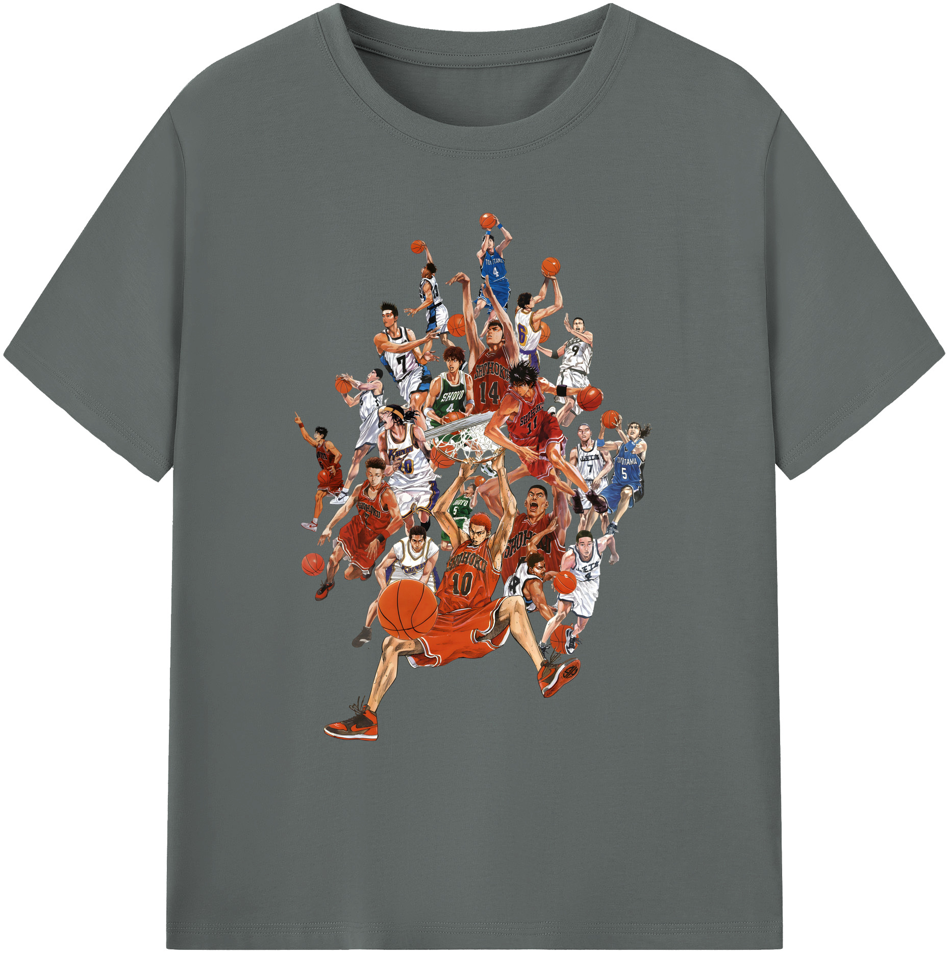 （画像用） SLAM DUNK／スラムダンク 綿100％ メンズ半袖Tシャツ｜肌触りやわらか＆通気性